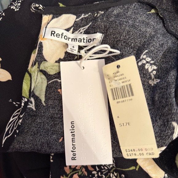 Reformation Port Midi Dress in Floral Print - Picture 6 of 8